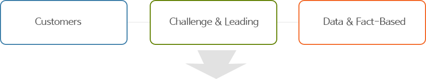 Customers , Challenge & Leading , Data & Fact-Based