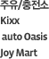 주유/충전소, Kixx, autoOasis, JoyMart, GS카넷 전 매장